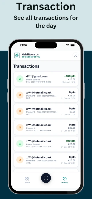 Halal Rewards Business Owner App